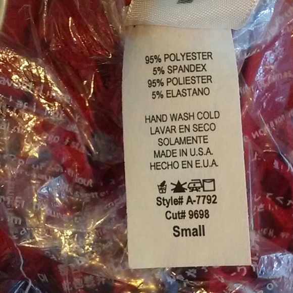 Red Fish Net 2 Piece Set - Picture 2 of 2